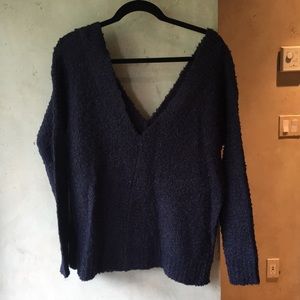 Blue sweater!